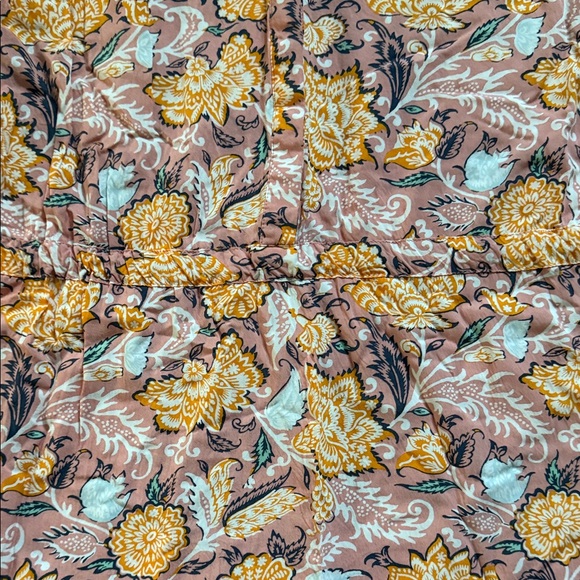 LOFT Floral Midi Dress - Pink and Yellow - Picture 6 of 7